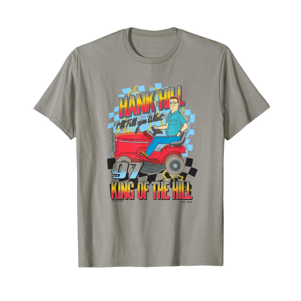 King Of The Hill Hank Hill Lawnmower Racing Pro TShirt